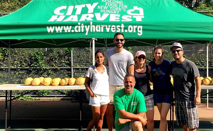 Foursquare's Day Of Action With City Harvest In New York City 