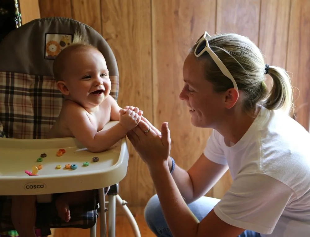 Woman with baby