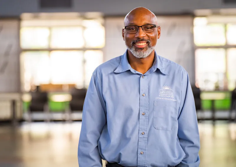 Black man with white beard