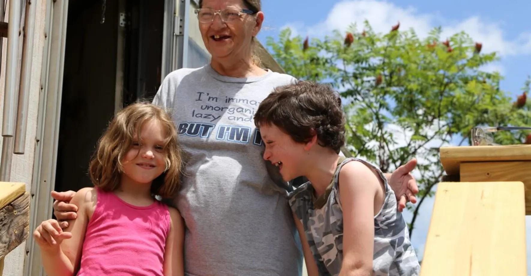 Sue and her Grandkids