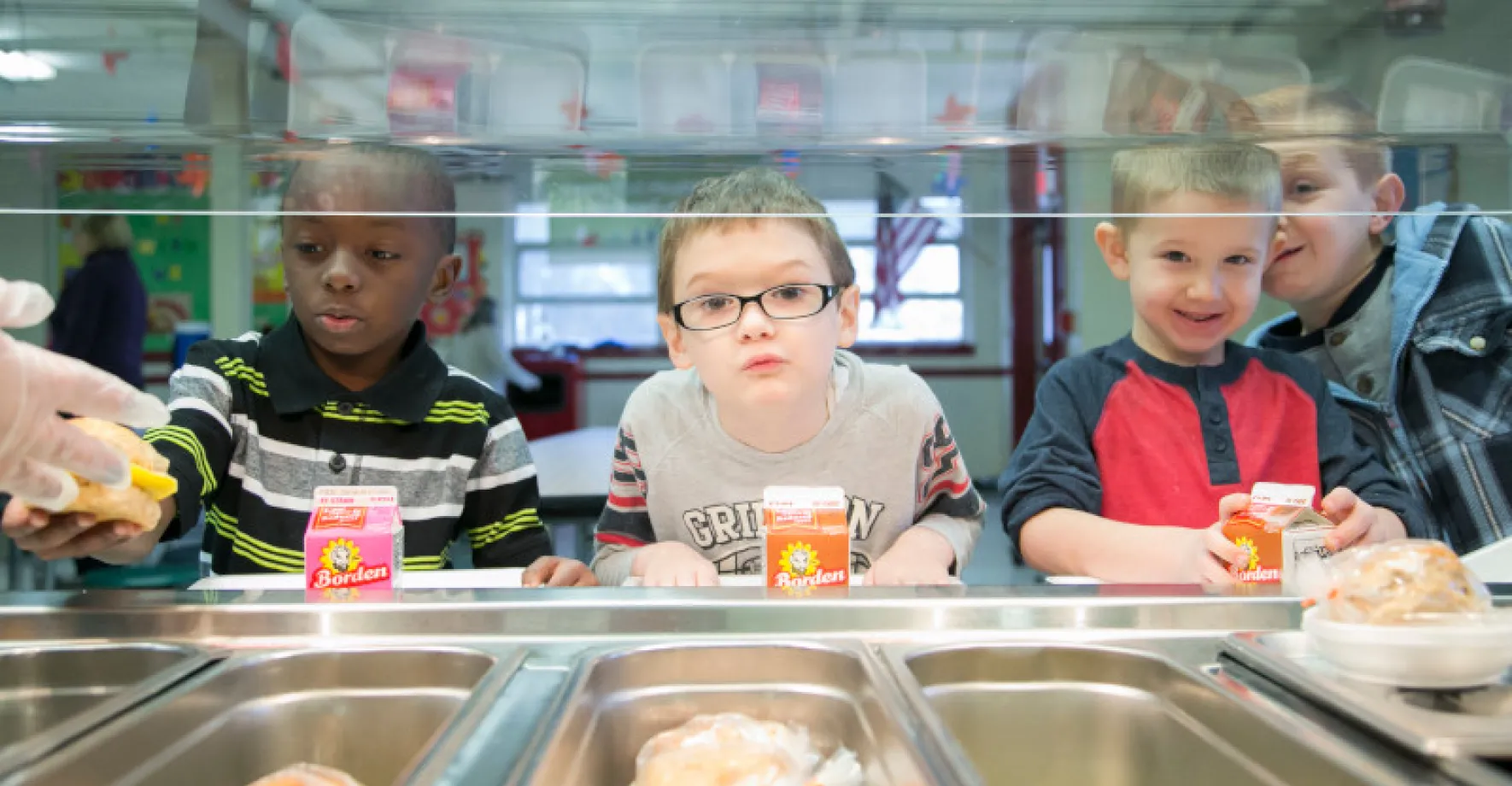 Virginia School Kids in Cafeteria