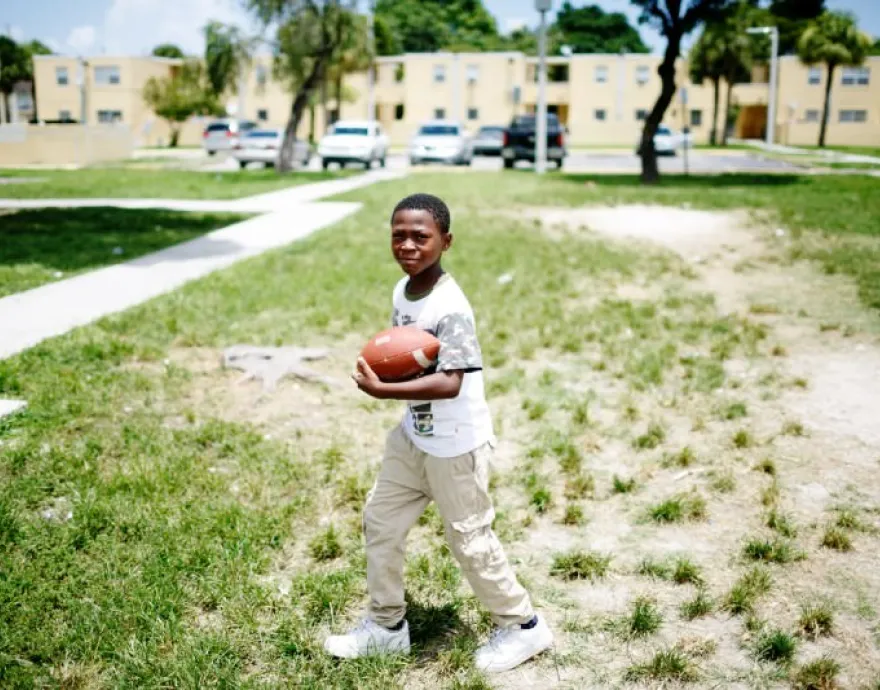 Boy With Football