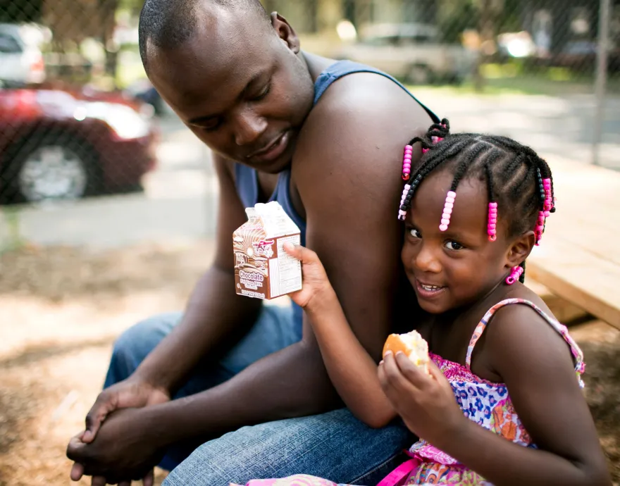 Father and daughter