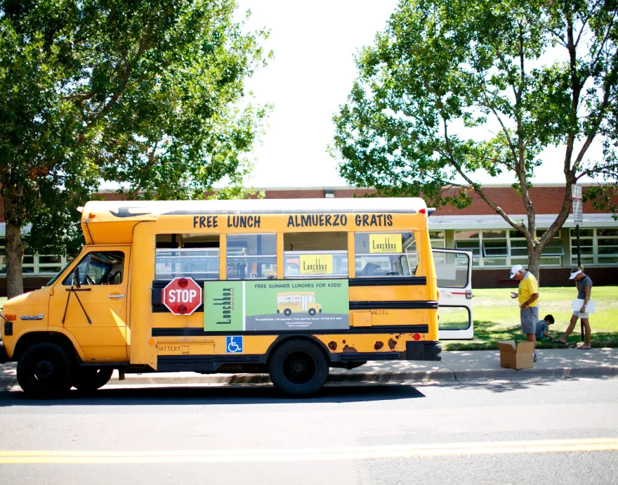 Free summer meals truck